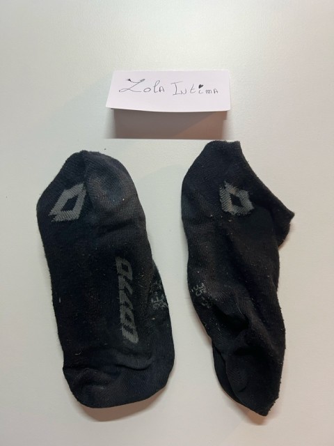 Chaussettes Lotto noires portées 24 h