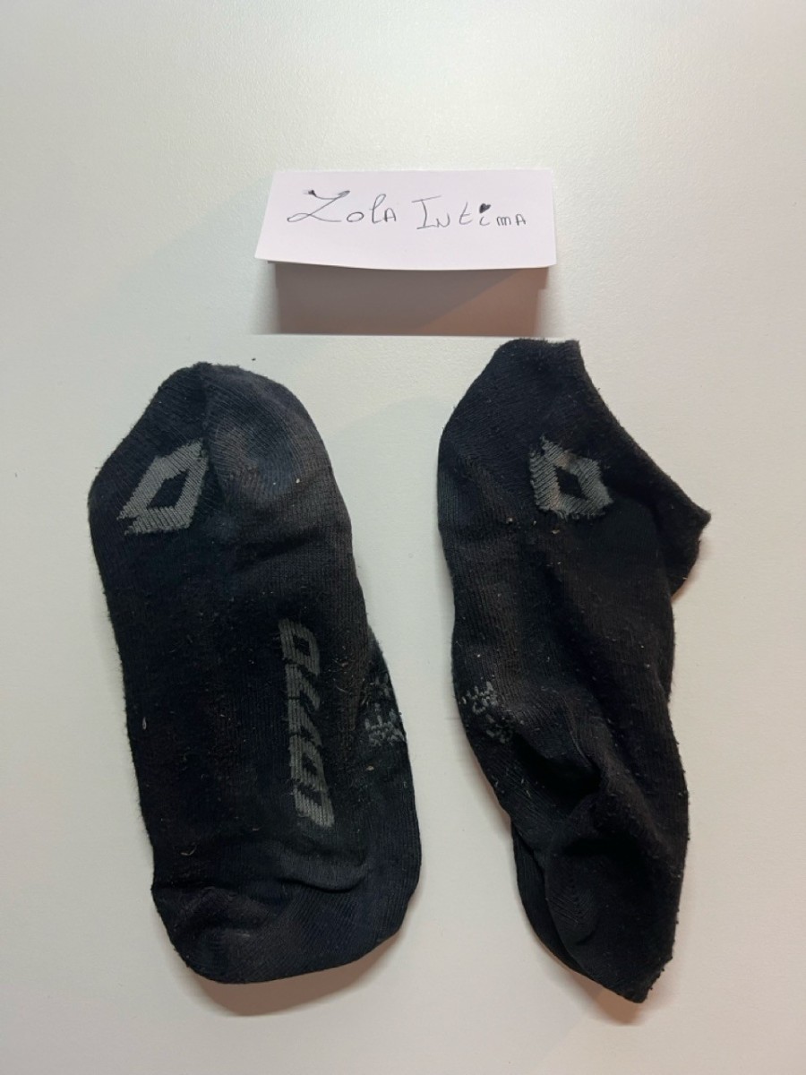 Chaussettes Lotto noires portées 24 h
